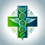 DNA Cruz Caduceu célula