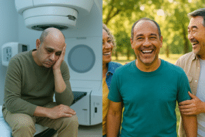 Antes e depois da Pró Cura do câncer - homem